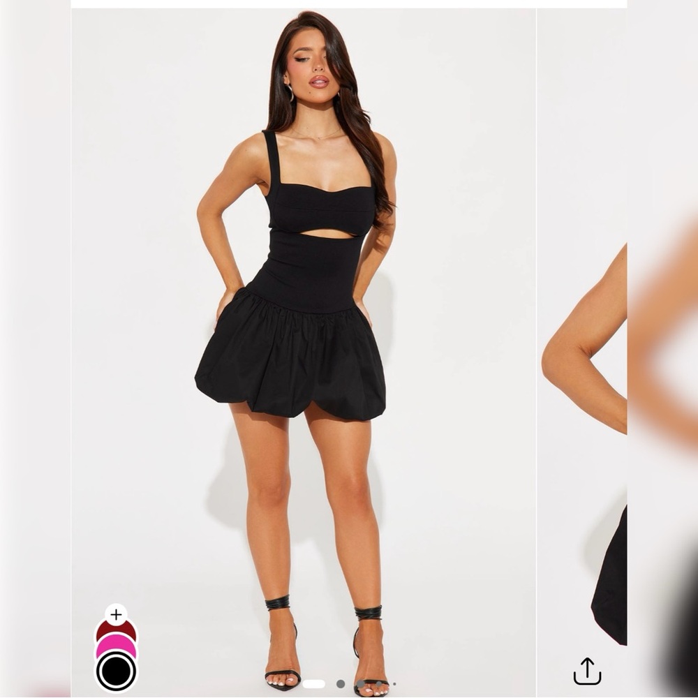 Bubble Cut Out Mini Dress